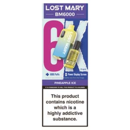 Picture of Lost Mary BM6000 Pineapple Ice 20mg x5