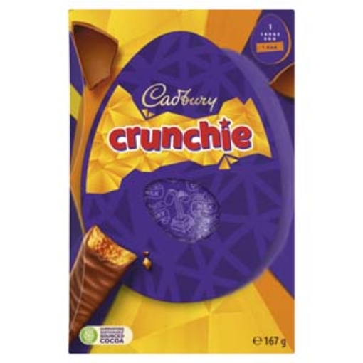 Picture of EASTER Cadbury Lge Crunchie Egg 167g x6
