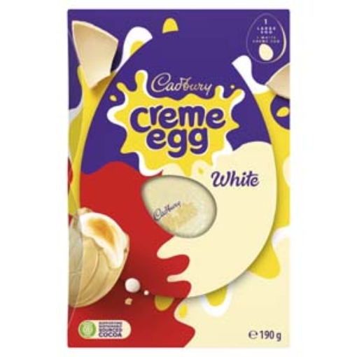 Picture of EASTER Cadbury Lge Creme Egg White 190g x6