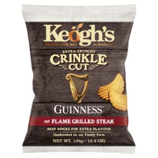 Picture of Keoghs Lge Crinkle Guinness & Grilled Steak 125gx1